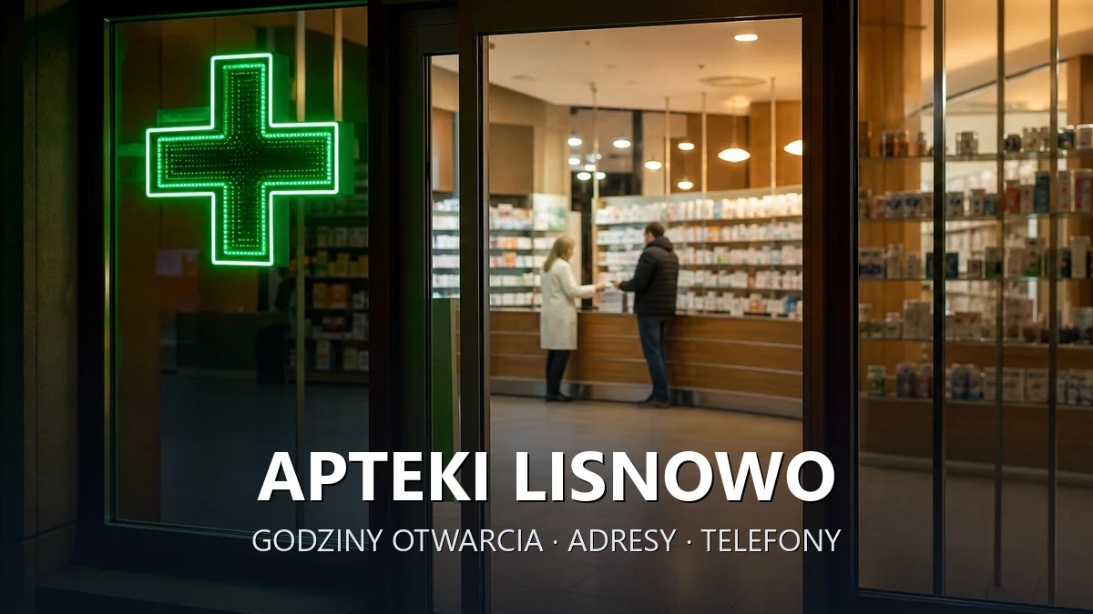 Apteki Lisnowo, gmina Świecie nad Osą, powiat grudziądzki - adresy, telefony, godziny otwarcia