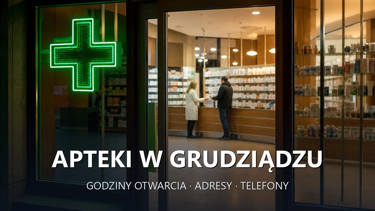 Apteki w Grudziądzu - godziny otwarcia i dyżury