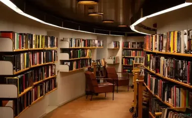 Malarstwo szablonowe Marleny Panter - natura i linia w centrum biblioteki