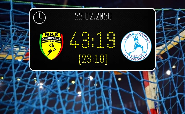 [PIŁKA RĘCZNA] MKS Grudziądz – KS Szczypiorniak Olsztyn 43:19 – I Liga Mężczyzn (Grupa A), kolejka 17