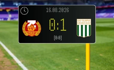 [PIŁKA NOŻNA] Betclic 2. liga: Znicz Pruszków – Olimpia Grudziądz 0:1. Późny gol dał gościom zwycięstwo