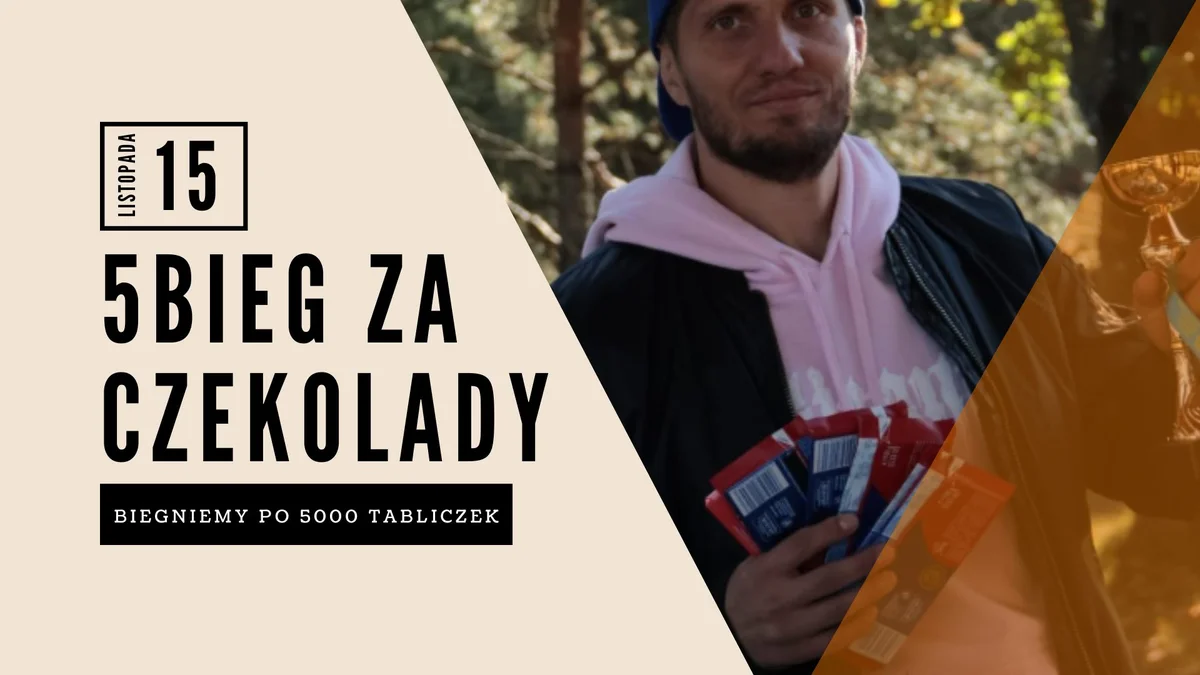 Grafika promocyjna wydarzenia 5 Bieg za Czekolady dla Dzieci z Kresów – Grudziądz