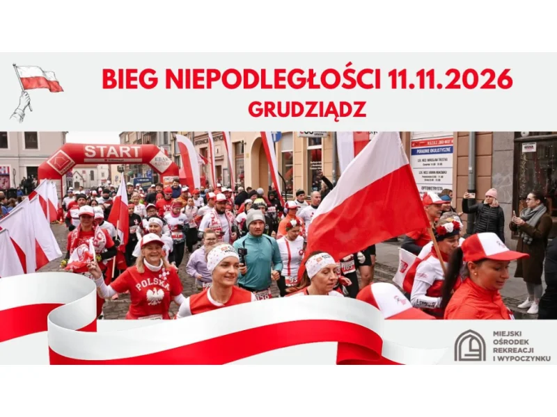 Grafika promocyjna wydarzenia Bieg Niepodległości 2026