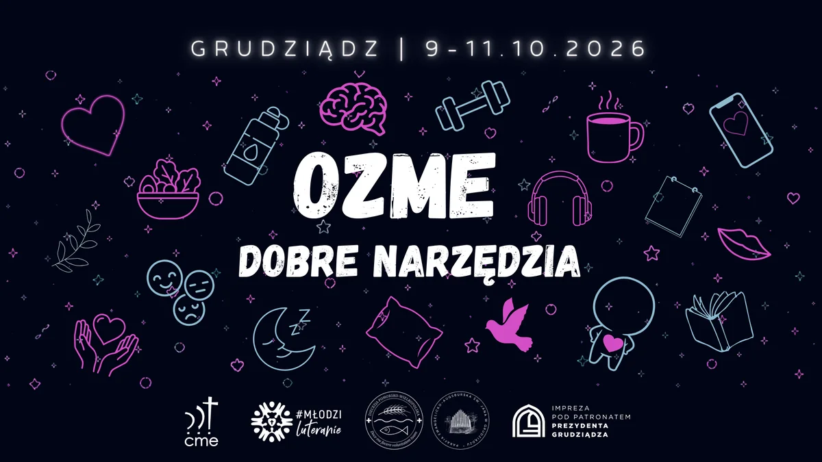 Grafika promocyjna wydarzenia Ogólnopolski Zjazd Młodzieży Ewangelickiej