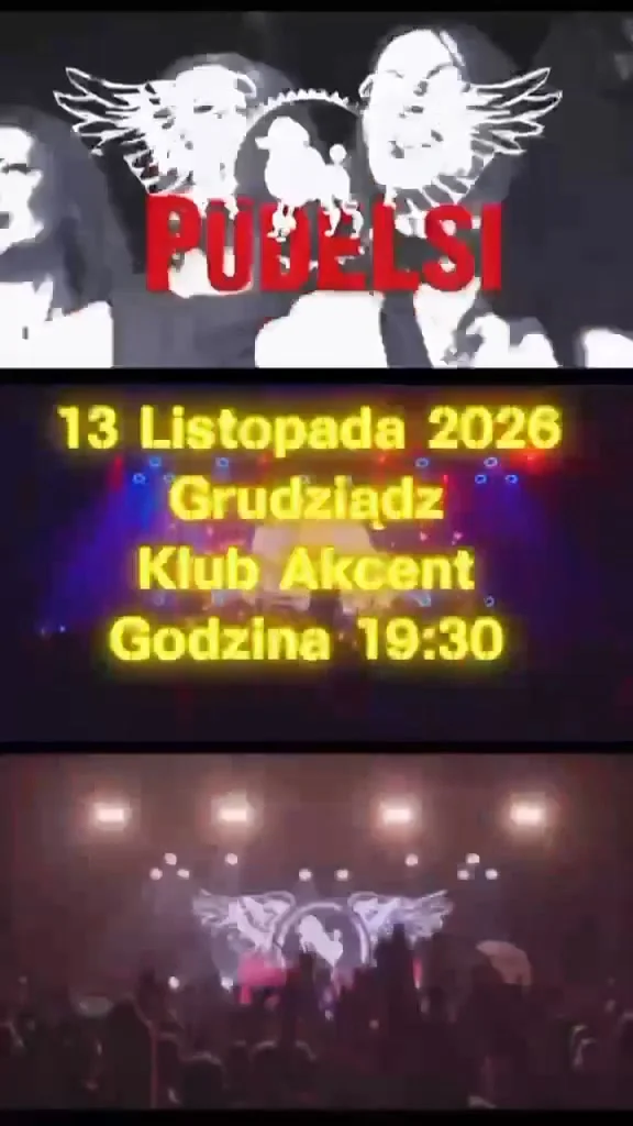 Grafika promocyjna wydarzenia Püdelsi Grudziądz: koncert legendy