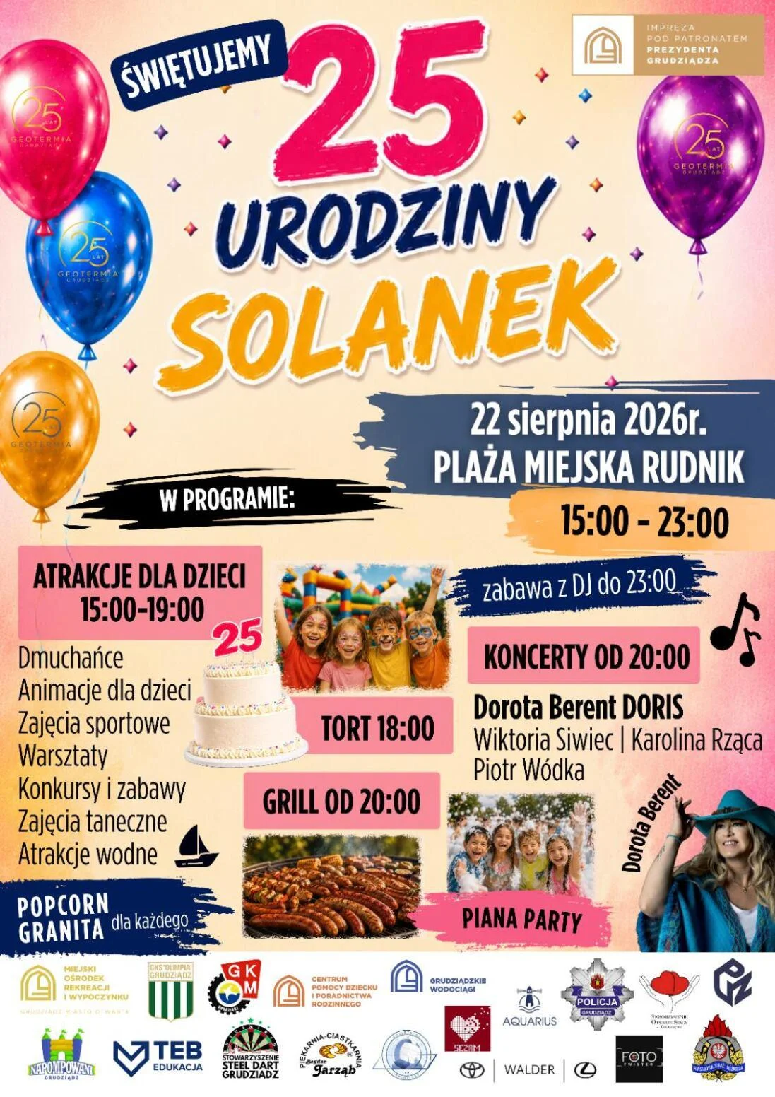 Grafika promocyjna wydarzenia Solanki świętują 25 lat