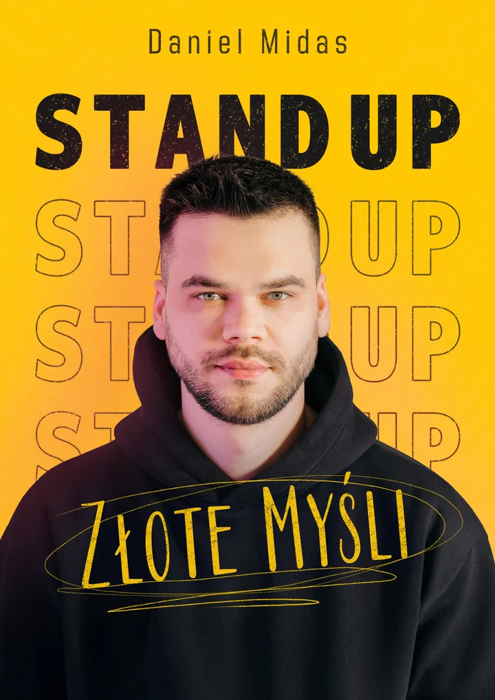 Grafika promocyjna wydarzenia STAND‑UP: Daniel Midas — Złote myśli (nagranie materiału)