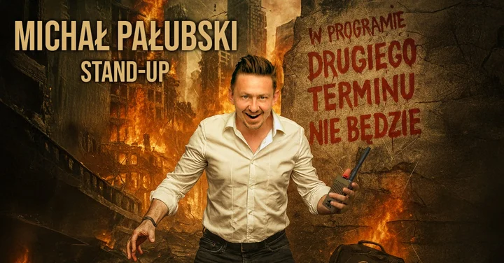 Grafika promocyjna wydarzenia Stand-up Grudziądz: Michał Pałubski — Drugiego terminu nie będzie