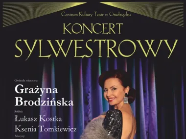 Grafika promocyjna wydarzenia Koncert Sylwestrowy z Grażyną Brodzińską
