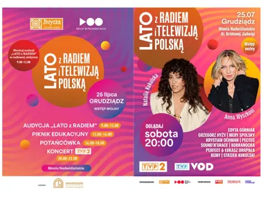 Grafika promocyjna wydarzenia Lato z Radiem i Telewizją Polską
