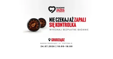 Grafika promocyjna wydarzenia PANOWIE! JAZDA PO ZDROWIE – bezpłatne badania w Grudziądzu
