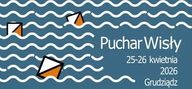 Grafika promocyjna wydarzenia Puchar Wisły w BnO 2026 w Grudziądzu – biegi na orientację na nowych mapach