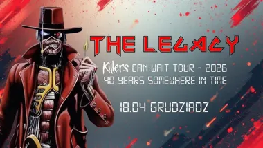 Grafika promocyjna wydarzenia The Legacy – hołd dla Iron Maiden (Trasa Killers Can Wait 2026) w Grudziądzu