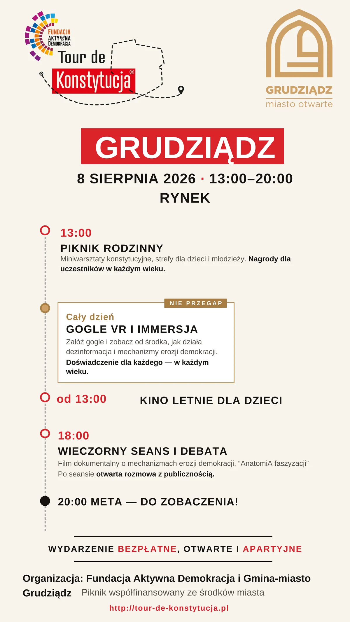 Grafika promocyjna wydarzenia Tour de Konstytucja