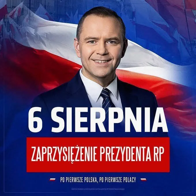 Grafika promocyjna wydarzenia Wyjazd z Grudziądza na zaprzysiężenie Prezydenta dr Karola Nawrockiego