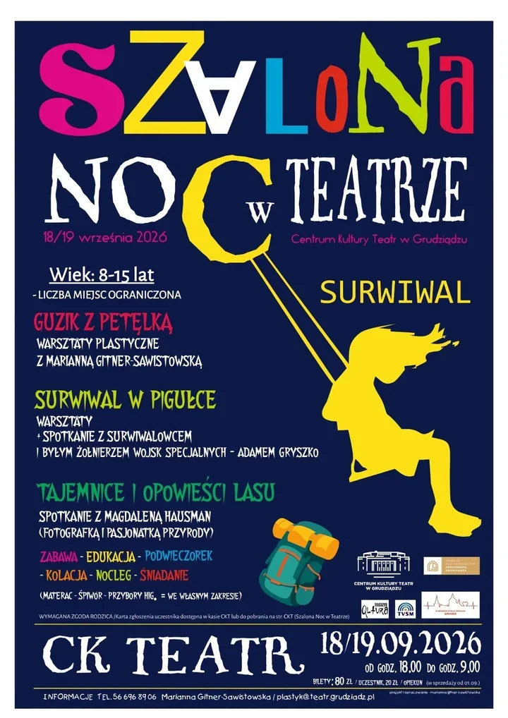 Noc w teatrze zamieni się w lekcję przetrwania dla młodych