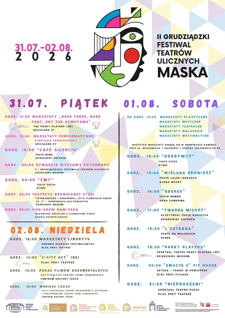 MASKA wraca na Stare Miasto. Grudziądz szykuje trzy dni teatru pod gołym niebem