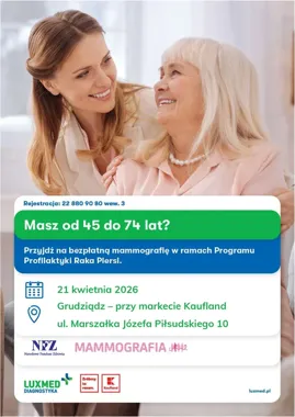 Mammobus wraca do Grudziądza i daje szansę na badanie bez skierowania