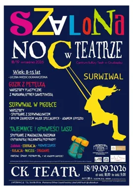 Noc w teatrze zamieni się w lekcję przetrwania dla młodych