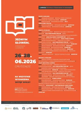 Literacki weekend w Grudziądzu. Na scenie pojawią się głośne nazwiska