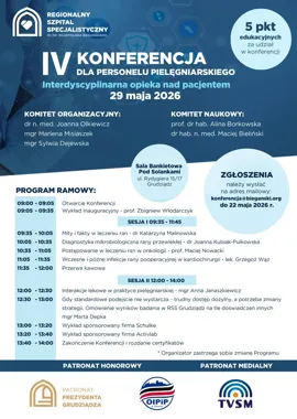 W Grudziądzu o opiece bez schematów. Pielęgniarki usłyszą o ranach i lekach