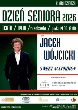 Jacek Wójcicki wystąpi w Grudziądzu. Dwie tury koncertu dla seniorów