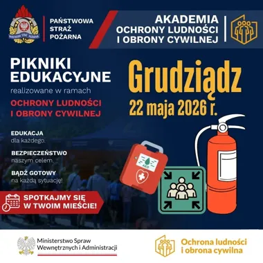 Piknik strażacki w Grudziądzu stawia na wiedzę, która może uratować życie