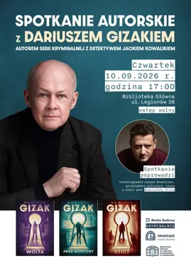 Były policjant napisał kryminały. Dariusz Gizak spotka się z czytelnikami