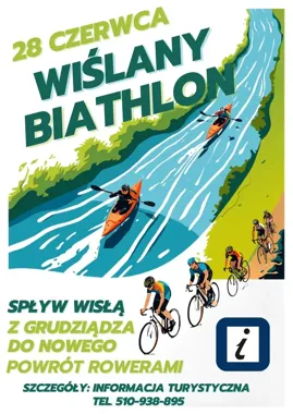 Kajaki i rowery w jednym dniu. Wiślany Biathlon na Urodziny Grudziądza