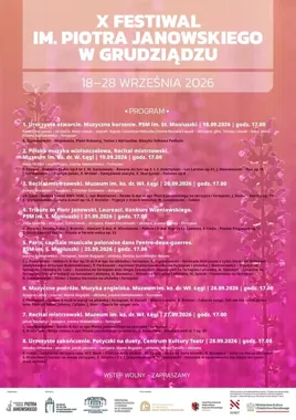 Dziesięć koncertów i trzy sceny. Festiwal Piotra Janowskiego wraca do Grudziądza