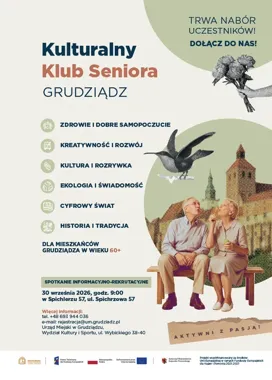 Nabór do Kulturalnego Klubu Seniora w Grudziądzu już się rozpoczyna