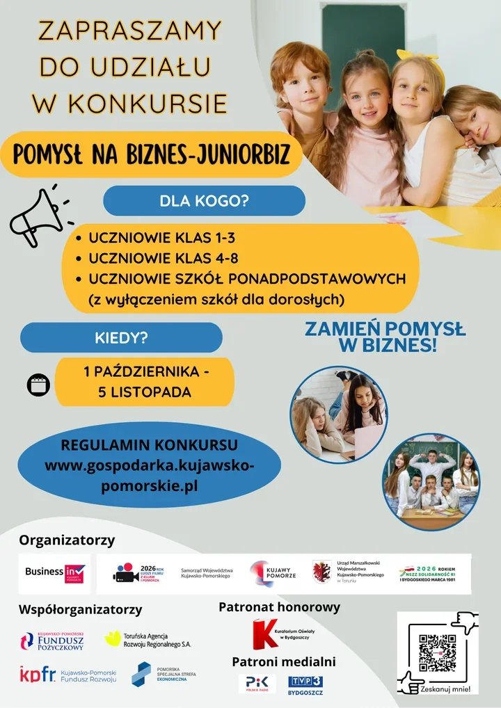 Od rysunku po biznesplan. Uczniowie z regionu ruszają z konkursem Juniorbiz