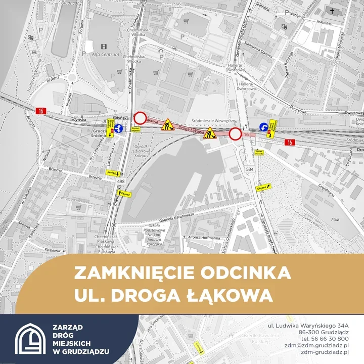 Naprawa wiaduktów zamknie Drogę Łąkową. Kierowcy pojadą objazdami