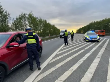 A1 pod Grudziądzem - czterech kierowców wpadło po alkoholu